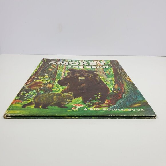 True Story Of Smokey The Bear Big Golden Book 1955 Hardcover - Picture 9 of 16